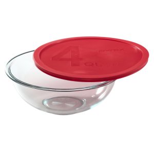 Pyrex? 4-quart Mixing Bowl with Red Lid